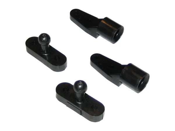 Perko Door Catches - Black Nylon - Pair