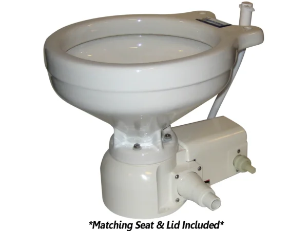 Raritan Sea Era Toilet - Marine Size - Freshwater Solenoid - Straight & 90° Discharge - Smart Toilet Control - 12v