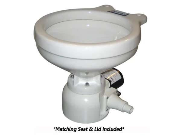 Raritan Sea Era Toilet - Marine Size - Remote Intake Pump - Straight & 90° Discharge - Smart Toilet Control - 12v