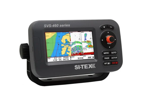 SI-TEX SVS-460CE Chartplotter - 4.3" Color Screen w/Internal & External GPS Antennas & Navionics+ Flexible Coverage