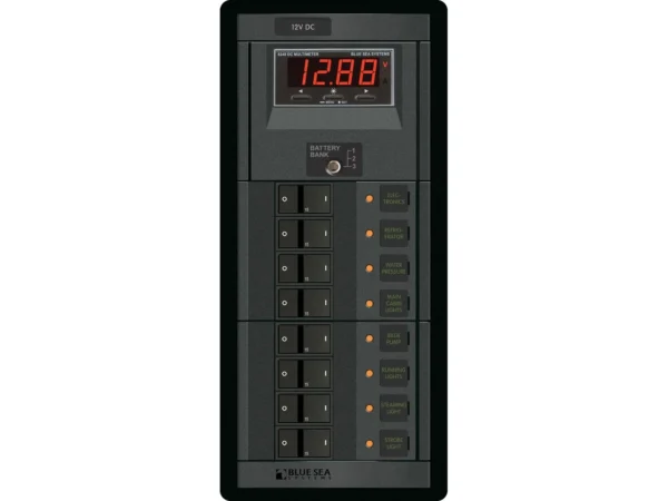 Blue Sea 1227 12V DC 8 Position w/Digital Meter