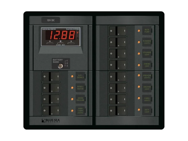 Blue Sea 1217 12V DC 12 Position w/Digital Meter