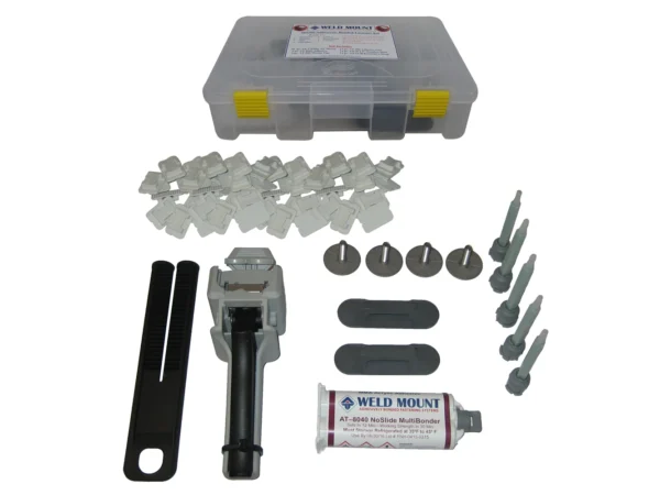 Weld Mount Adhesively Bonded Fastener Kit w/AT 8040 Adhesive