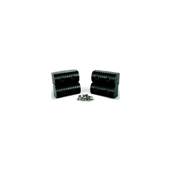 Caliber 23051BK Bunk Wrap 2" x 4" End Cap Only, Black, 4/pk