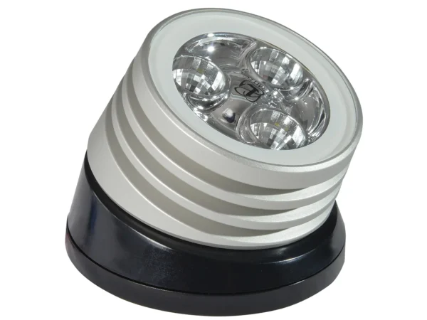 Lumitec Zephyr LED Spreader/Deck Light -Brushed, Black Base - White Non-Dimming - Image 2