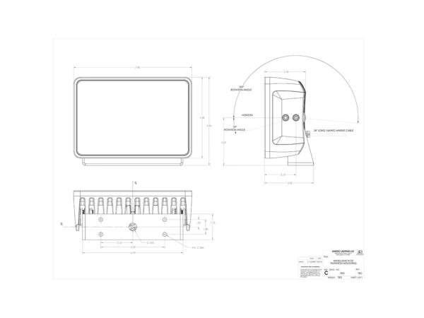 Lumitec Maxillume h120 - Trunnion Mount Flood Light - White Housing - White Dimming - Image 3