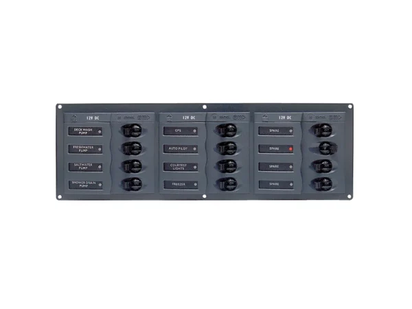 BEP DC Panel - 12-Way - No Meter - Horizontal