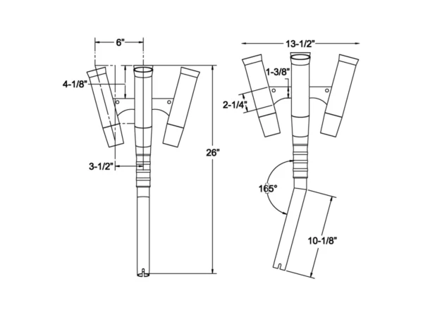 TACO Olympic 5-Rod Holder Cluster - Image 2