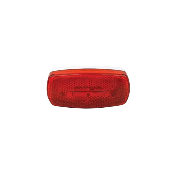 FulTyme RV Marker/Clearance Light With Reflex, Red Lens, White Base