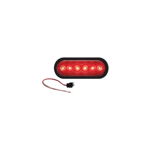 LED 6"  Oval Sealed Tail Light Kit for Flush Mount