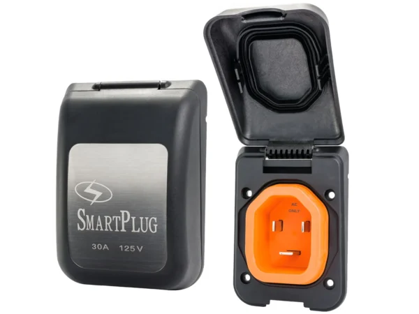 SmartPlug 30 AMP Male Non-Metallic Inlet Cover - Black