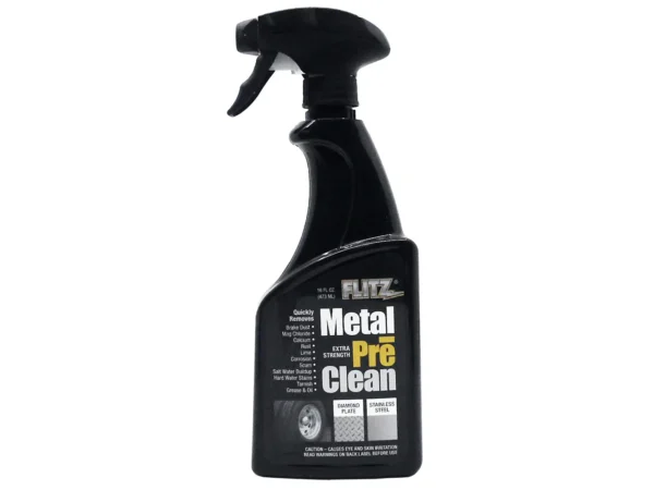 Flitz Metal Pre-Clean - All Metals Icluding Stainless Steel - 16oz Spray Bottle