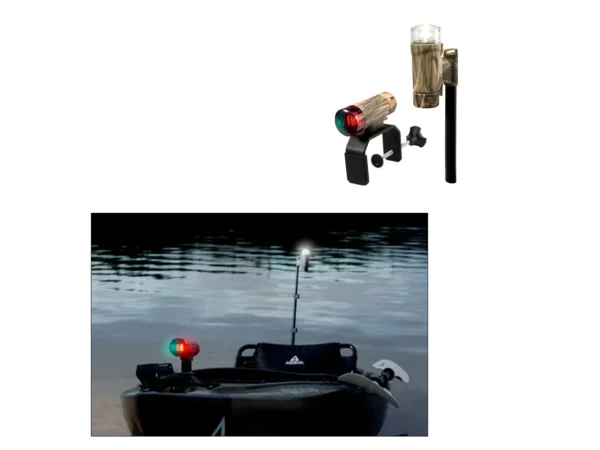 Attwood PaddleSport Portable Navigation Light Kit - C-Clamp, Screw Down or Adhesive Pad - RealTree® Max-4 Camo