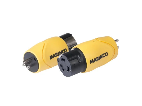 Marinco Straight Adapter - 15A Male Straight Blade to 50A 125/250V Female Locking