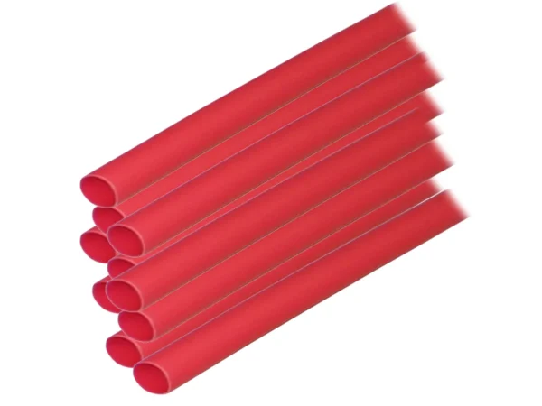 Ancor Adhesive Lined Heat Shrink Tubing (ALT) - 1/4" x 6" - 10-Pack - Red