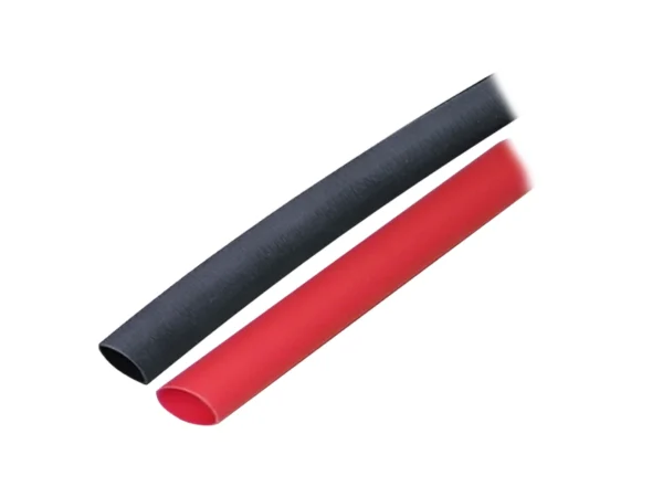 Ancor Adhesive Lined Heat Shrink Tubing (ALT) - 3/8" x 3" - 2-Pack - Black/Red