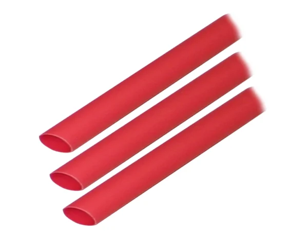 Ancor Adhesive Lined Heat Shrink Tubing (ALT) - 3/8" x 3" - 3-Pack - Red