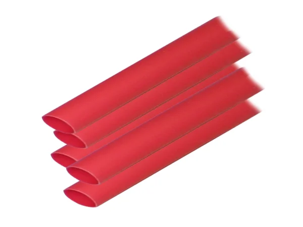 Ancor Adhesive Lined Heat Shrink Tubing (ALT) - 1/2" x 12" - 5-Pack - Red