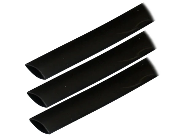 Ancor Adhesive Lined Heat Shrink Tubing (ALT) - 3/4" x 3" - 3-Pack - Black