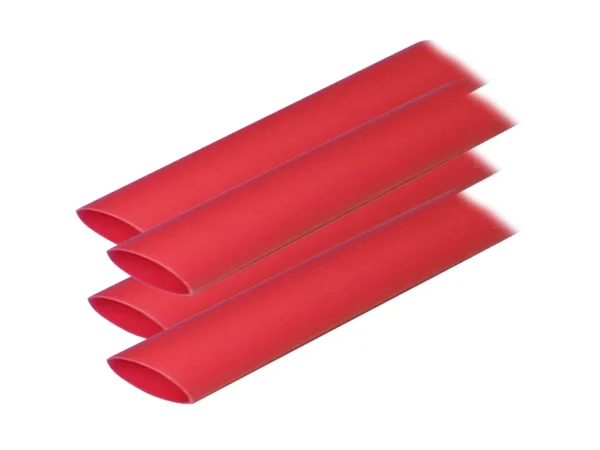 Ancor Adhesive Lined Heat Shrink Tubing (ALT) - 3/4" x 6" - 4-Pack - Red