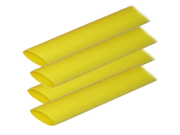 Ancor Adhesive Lined Heat Shrink Tubing (ALT) - 3/4" x 12" - 4-Pack - Yellow