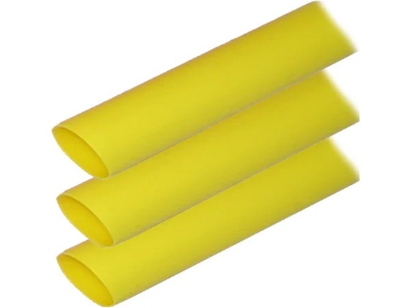 Ancor Adhesive Lined Heat Shrink Tubing (ALT) - 1" x 6" - 3-Pack - Yellow