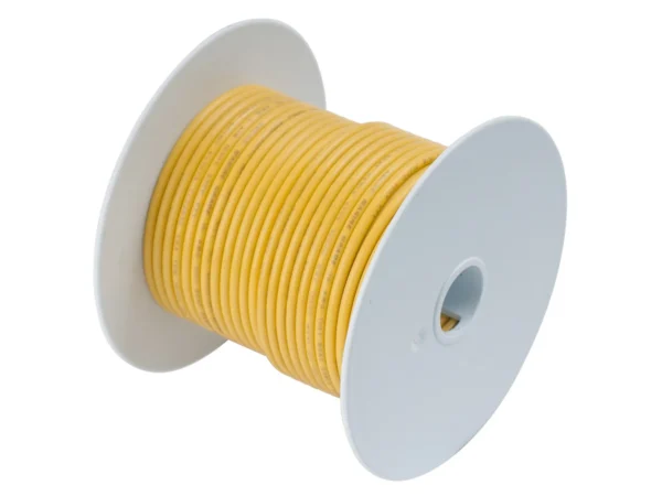 Ancor Yellow 18 AWG Tinned Copper Wire - 100'