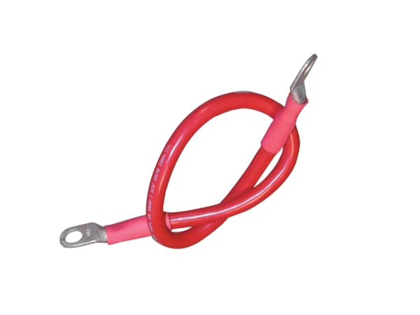 Ancor Battery Cable Assembly, 4 AWG (21mm²) Wire, 3/8" (9.5mm) Stud, Red - 18" (45.7cm)