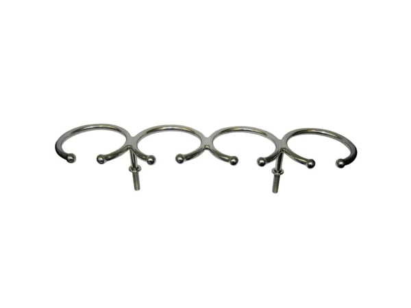 Whitecap Top Mount Ring SS Cup Holder - 4-Drink - Stud Mount