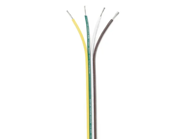 Ancor Ribbon Bonded Cable - 16/4 AWG - Brown/Green/White/Yellow - Flat - 100'