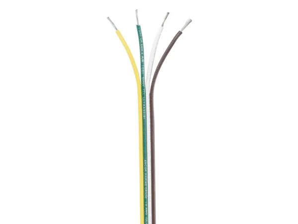 Ancor Ribbon Bonded Cable - 16/4 AWG - Brown/Green/White/Yellow - Flat - 250'