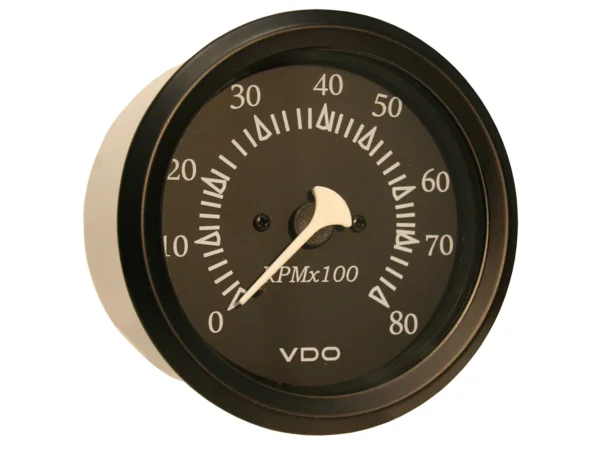 VDO Cockpit Marine 85mm (3-3/8") Outboard Tachometer - Black Dial/Bezel