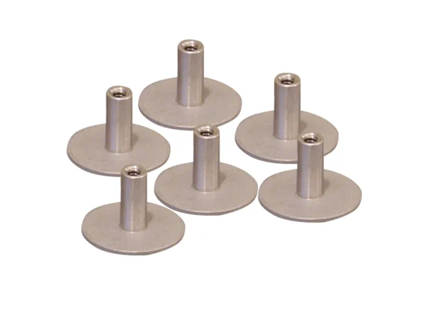 Weld Mount Stainless Steel Standoff 1.25" Base  1/4" x 20 Thread .75    Tall - 6-Pack