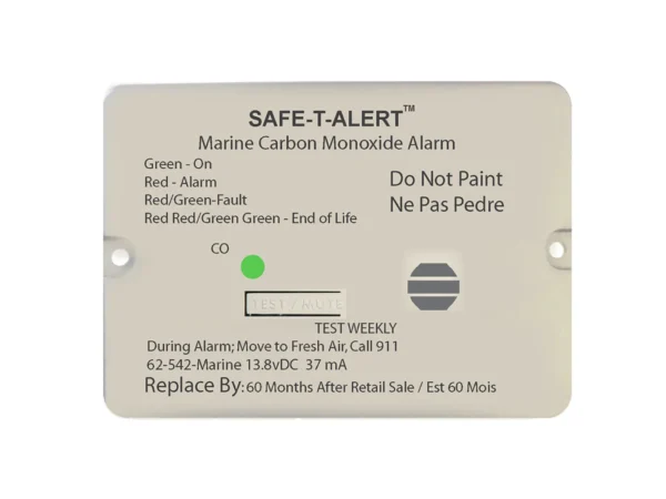 Safe-T-Alert 62 Series Carbon Monoxide Alarm - 12V - 62-542-Marine - Flush Mount - White