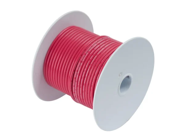 Ancor Red 8 AWG Tinned Copper Wire - 50'