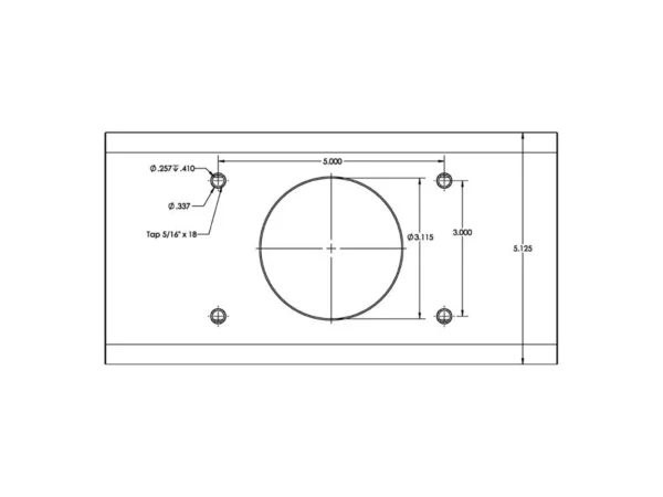 TACO T-Top Extrusion Plate Pre-Drilled f/Grand Slams - 30" - Pair - Image 3