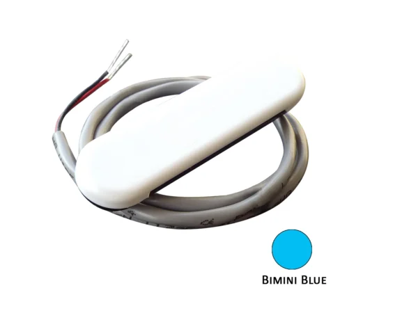 Shadow-Caster Courtesy Light w/2' Lead Wire - White ABS Cover - Bimini Blue - 4-Pack