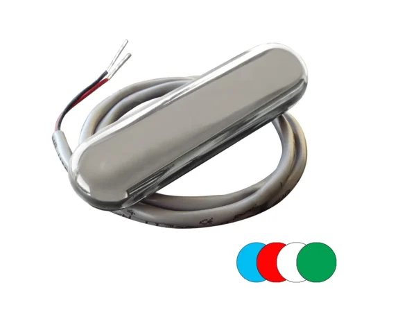 Shadow-Caster Courtesy Light w/2' Lead Wire - 316 SS Cover - RGB Multi-Color - 4-Pack