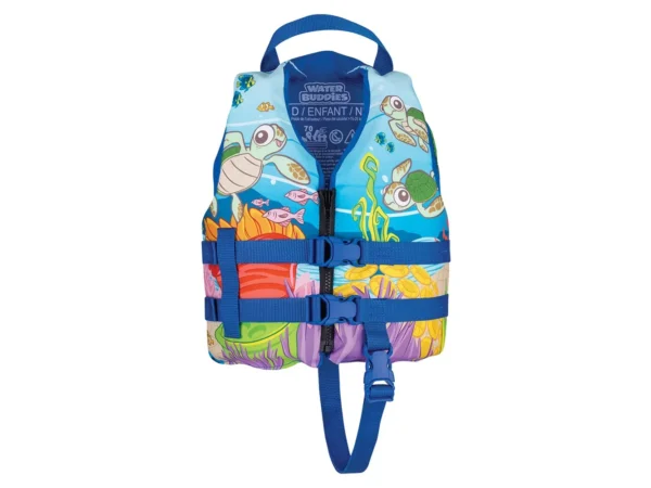 Full Throttle Water Buddies Vest - Child 30-50lbs - Turtle