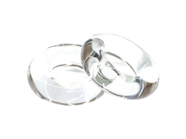 Tigress Glass Outrigger Rings - Pair