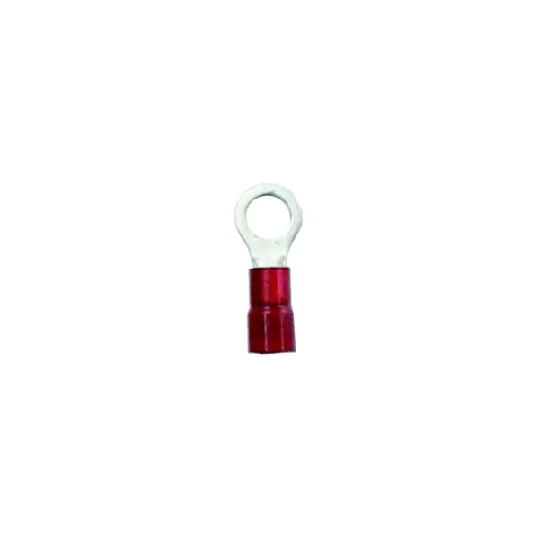 Ancor 230206 Marine Grade™ Nylon Insulated Ring Terminals, 3/8" Fastener, 22-18 Wire, Red, 5/Pk