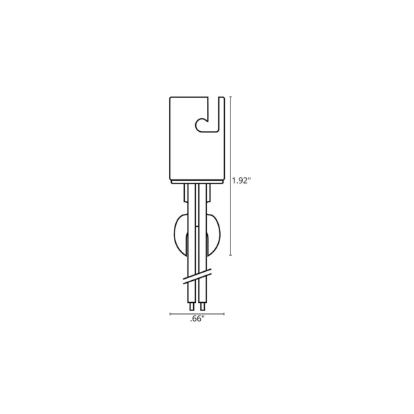 Ancor 529310 Double Contact Bayonet Bulb Socket w/8" Wire Leads