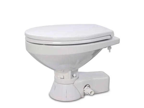 Jabsco Quiet Flush Freshwater Toilet - Compact Bowl - 12V