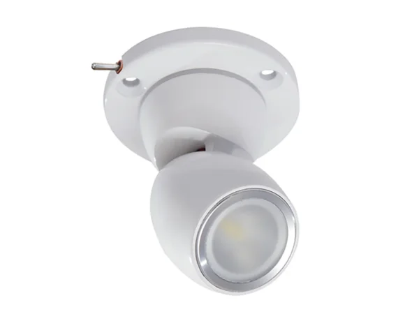 Lumitec GAI2 White Dimming, Blue/Red Non-Dimming - Heavy-Duty Base w/Built-In Switch - White Housing