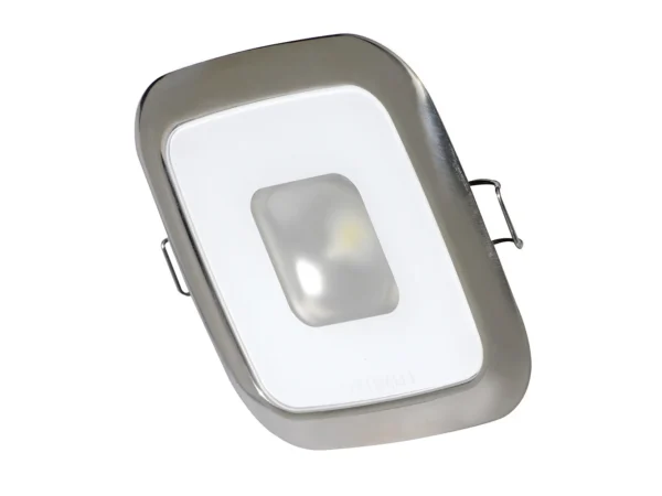 Lumitec Square Mirage Down Light - White Dimming, Red/Blue Non-Dimming - Polished Bezel - Image 2