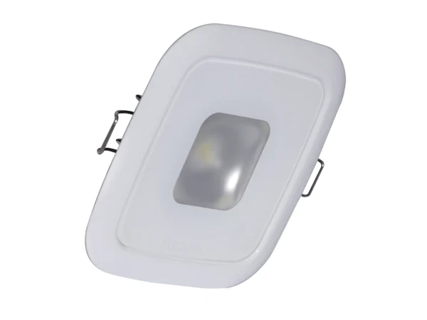 Lumitec Square Mirage Down Light - Spectrum RGBW Dimming - White Bezel