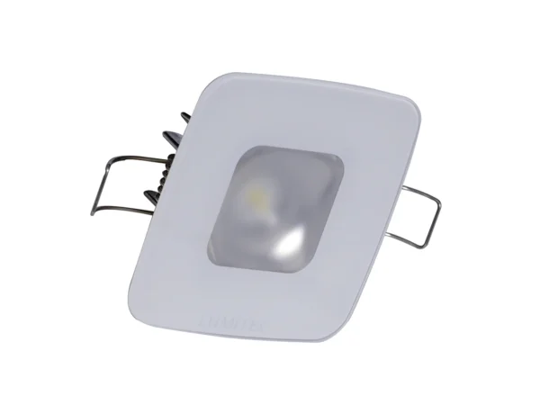 Lumitec Square Mirage Down Light - White Dimming, Red/Blue Non-Dimming - Glass Housing - No Bezel