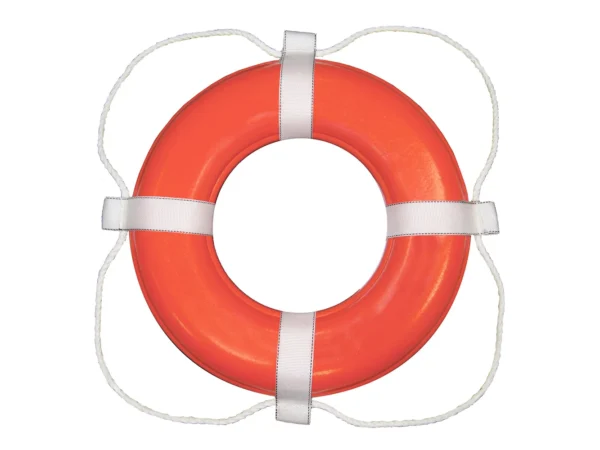 Taylor Made Foam Ring Buoy - 20" - Orange w/White Grab Line