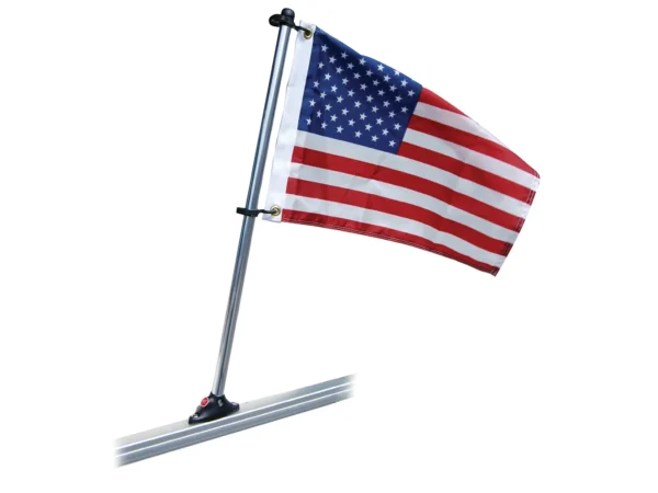 Taylor Made Pontoon 24" Flag Pole Mount & 12" x 18" US Flag