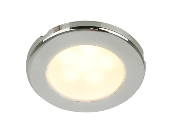 Hella Marine EuroLED 75 3" Round Screw Mount Down Light - Warm White LED - Stainless Steel Rim - 24V